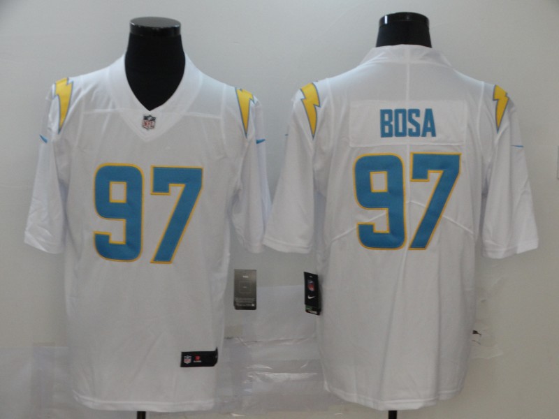 Men's Los Angeles Chargers #97 Joey Bosa 2020 White Stitched NFL Jersey